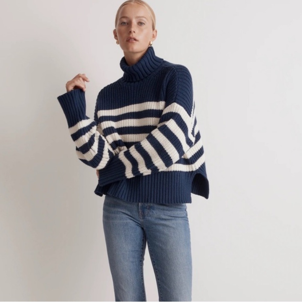 Madewell Wide Rib Turtleneck Sweater